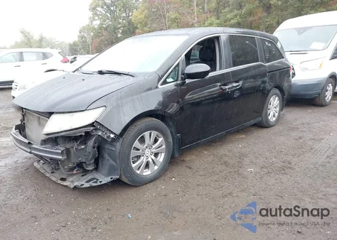 2014 Honda Odyssey Ex-L из США, поврежденный, VIN 5FNRL5H66EB072222
